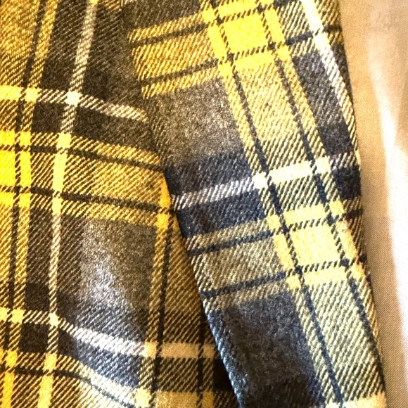 Vintage Daniel Hechter yellow and charcoal plaid blazer made in Hungary VGUC - Picture 4 of 12
